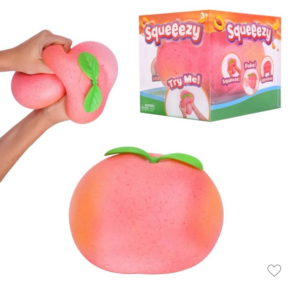 Sunny days Squeezy Peach squishy NWT